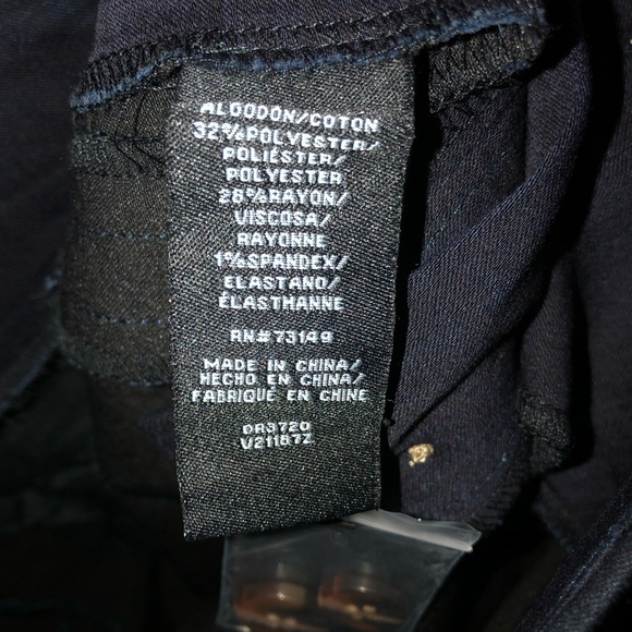 Women’s BBJ Los Angeles Classy Blue Slacks Women’s Size 3/26 New - Picture 6 of 7